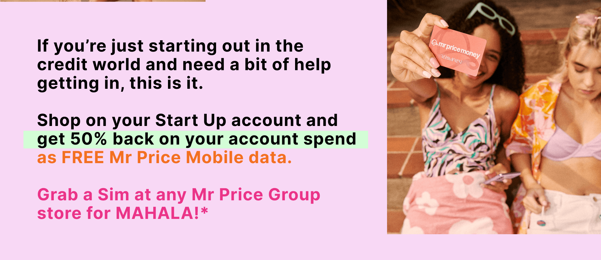 Mr Price Money Start Up Account